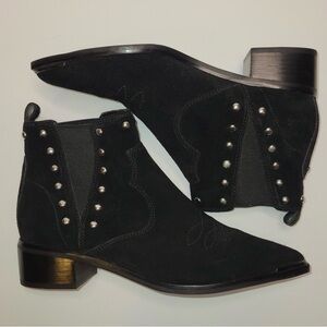 Black Suede Cowboy boots